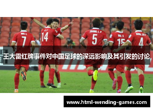 王大雷红牌事件对中国足球的深远影响及其引发的讨论