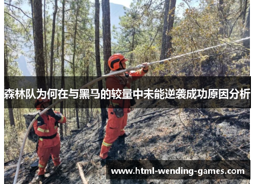 森林队为何在与黑马的较量中未能逆袭成功原因分析